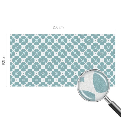 Samolepicí fólie na okna vitráž Květinová symetrie