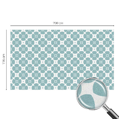 Samolepicí fólie na okna vitráž Květinová symetrie