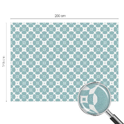 Samolepicí fólie na okna vitráž Květinová symetrie