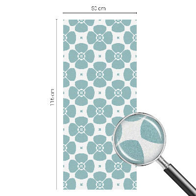 Samolepicí fólie na okna vitráž Květinová symetrie