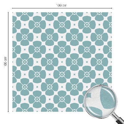 Samolepicí fólie na okna vitráž Květinová symetrie