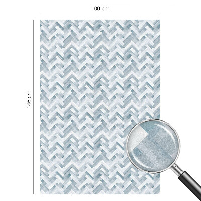 Dekorativní mléčná fólie na sklo Geometrický vzor