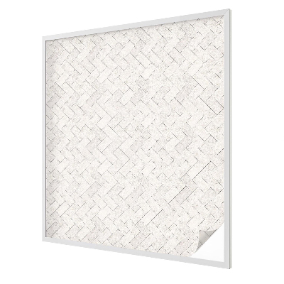 Dekorativní mléčná fólie na sklo Motiv rybí kosti