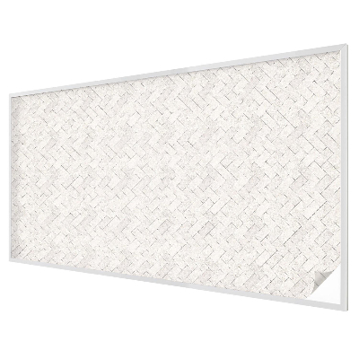 Dekorativní mléčná fólie na sklo Motiv rybí kosti