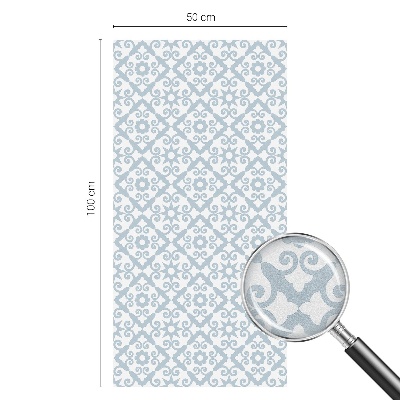 Samolepicí fólie na okna vitráž Modré ozdoby