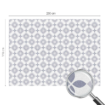 Samolepicí protisluneční fólie na okna Květinové kosočtverce