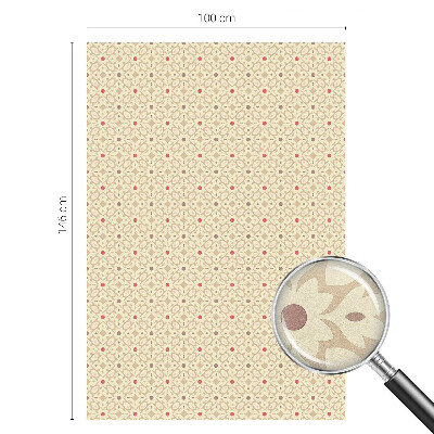 Dekorativní mléčná fólie na sklo Květinové vzory