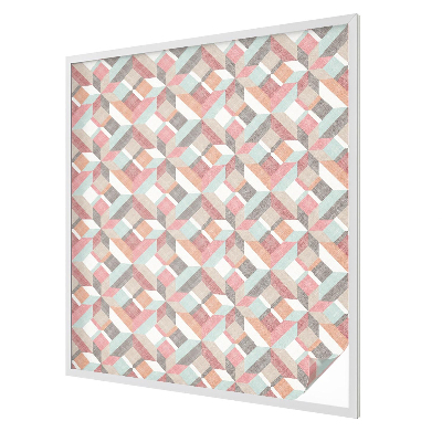 Samolepicí fólie na okna vitráž Geometrické kosočtverce