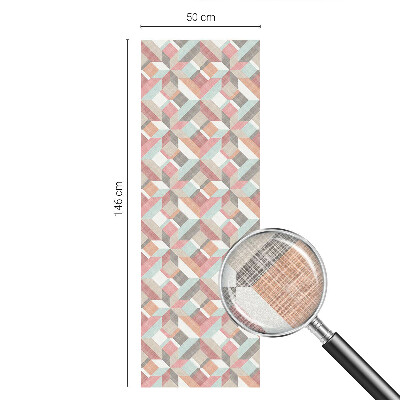 Samolepicí fólie na okna vitráž Geometrické kosočtverce