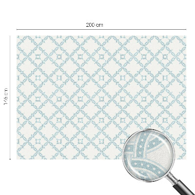 Samolepicí protisluneční fólie na okna Modrá geometrie