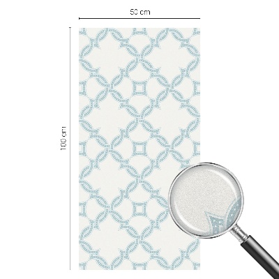 Samolepicí protisluneční fólie na okna Modrá geometrie