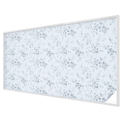 Dekorativní mléčná fólie na sklo Jemné květiny