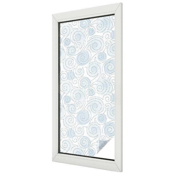 Samolepicí protisluneční fólie na okna Spirálové vzory