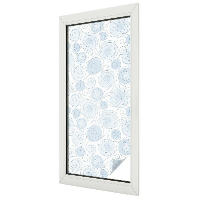 Samolepicí protisluneční fólie na okna Spirálové vzory