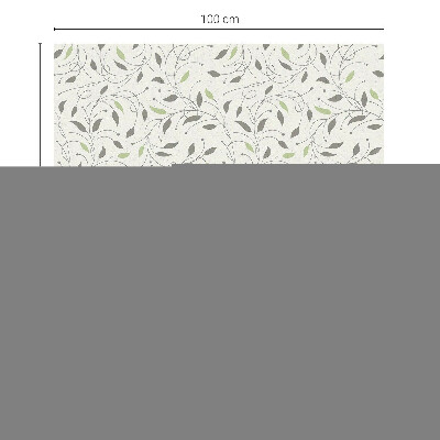 Dekorativní mléčná fólie na sklo Listy výhonků