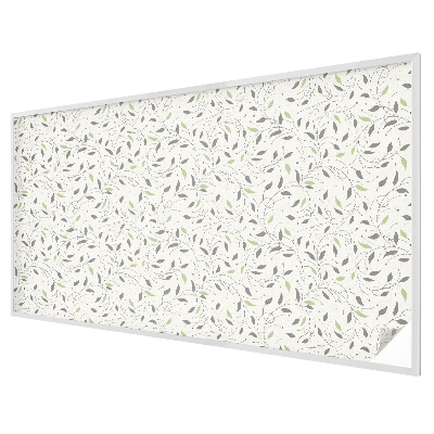 Dekorativní mléčná fólie na sklo Listy výhonků