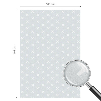 Samolepicí fólie na okna vitráž Jemné kříže