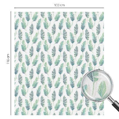 Samolepicí protisluneční fólie na okna Tropické listy