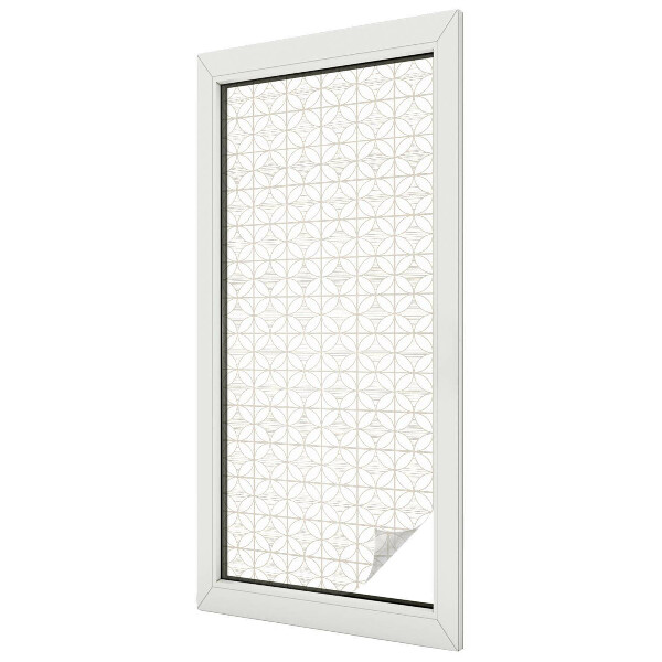 Dekorativní mléčná fólie na sklo Geometrické vzory