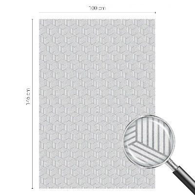 Samolepicí protisluneční fólie na okna Šestiúhelníkové pevné látky