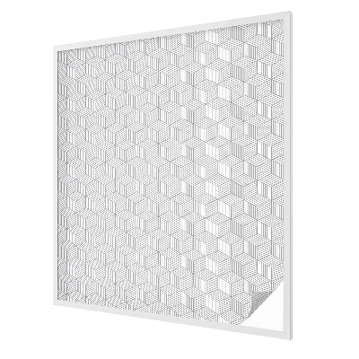 Samolepicí protisluneční fólie na okna Šestiúhelníkové pevné látky