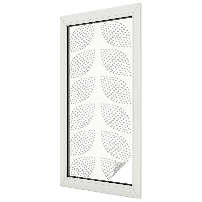 Samolepicí fólie na okna vitráž Tečkované listy