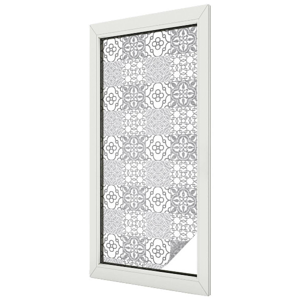Dekorativní mléčná fólie na sklo Klasické vzory