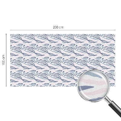 Dekorativní mléčná fólie na sklo Zebrí vzor