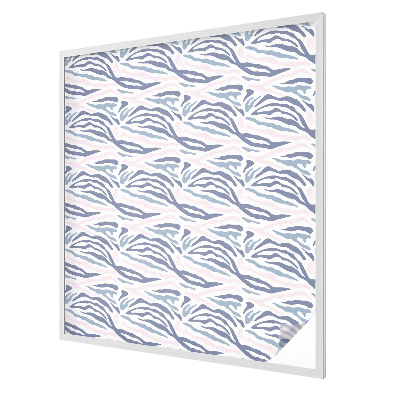Dekorativní mléčná fólie na sklo Zebrí vzor