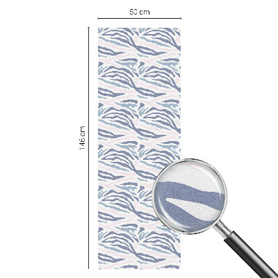 Dekorativní mléčná fólie na sklo Zebrí vzor