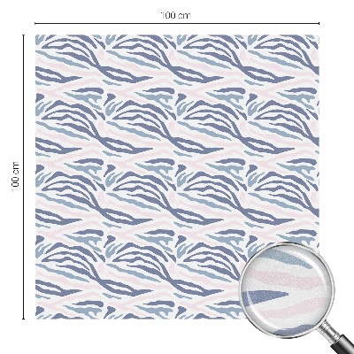 Dekorativní mléčná fólie na sklo Zebrí vzor