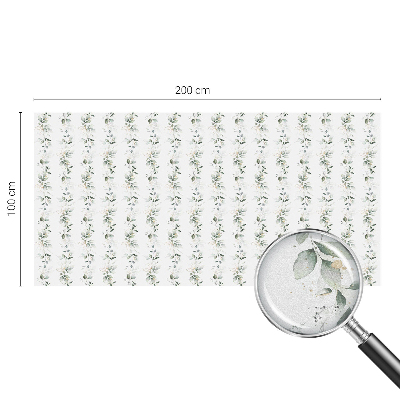 Dekorativní mléčná fólie na sklo Rostlinné kouzlo