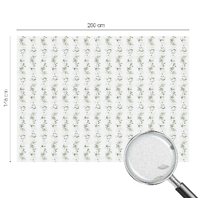 Dekorativní mléčná fólie na sklo Rostlinné kouzlo