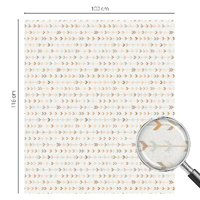 Samolepicí fólie na okna vitráž Vzor šipky