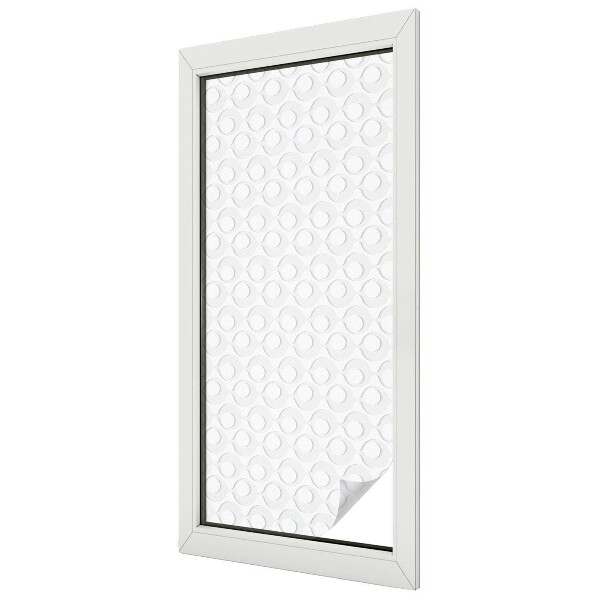 Dekorativní mléčná fólie na sklo Geometrické tvary