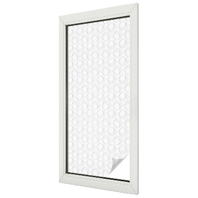 Dekorativní mléčná fólie na sklo Geometrické tvary