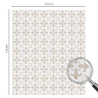 Dekorativní mléčná fólie na sklo Elegantní vzory