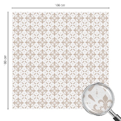 Dekorativní mléčná fólie na sklo Elegantní vzory