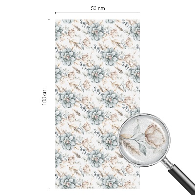 Samolepicí fólie na okna vitráž Květinová elegance