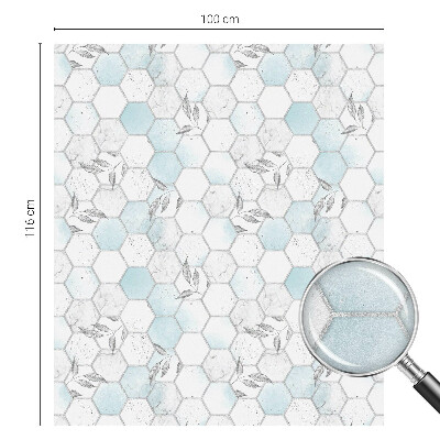 Samolepicí fólie na okna vitráž Listové dlaždice