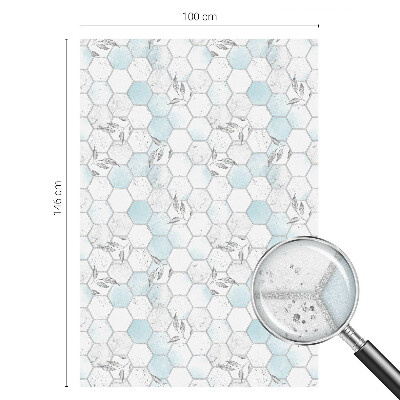 Samolepicí fólie na okna vitráž Listové dlaždice