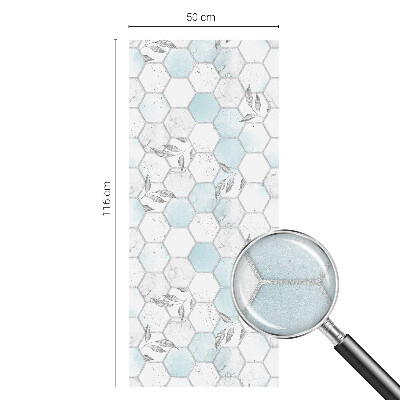 Samolepicí fólie na okna vitráž Listové dlaždice