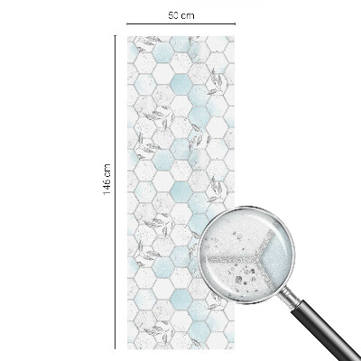 Samolepicí fólie na okna vitráž Listové dlaždice