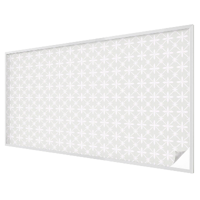 Dekorativní mléčná fólie na sklo Květinová symetrie