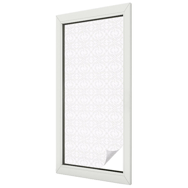 Dekorativní mléčná fólie na sklo Symetrie rostlin