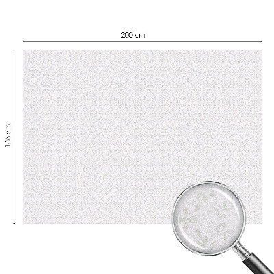 Dekorativní mléčná fólie na sklo Symetrie rostlin