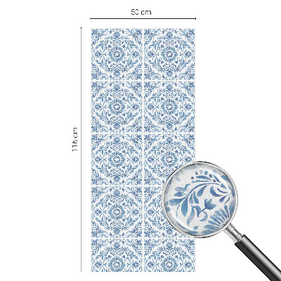 Dekorativní mléčná fólie na sklo Květinový ornament