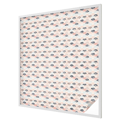 Samolepicí fólie na okna vitráž Vějířový vzor