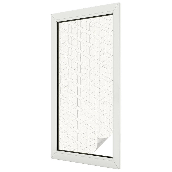 Samolepicí protisluneční fólie na okna Geometrický cop