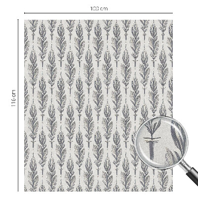 Samolepicí protisluneční fólie na okna Elegantní peří